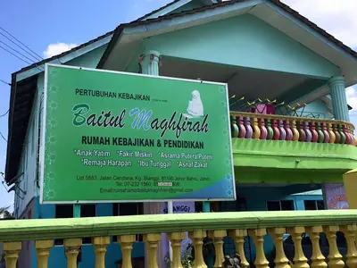 Agihan kambing aqiqah ke rumah anak yatim