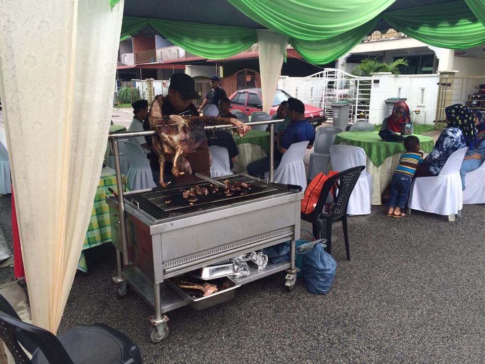 Majlis Aqiqah Kambing Bakar